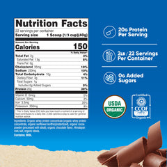 Nutricost Whey Double Chocolate shake pouring to emphasize creamy texture