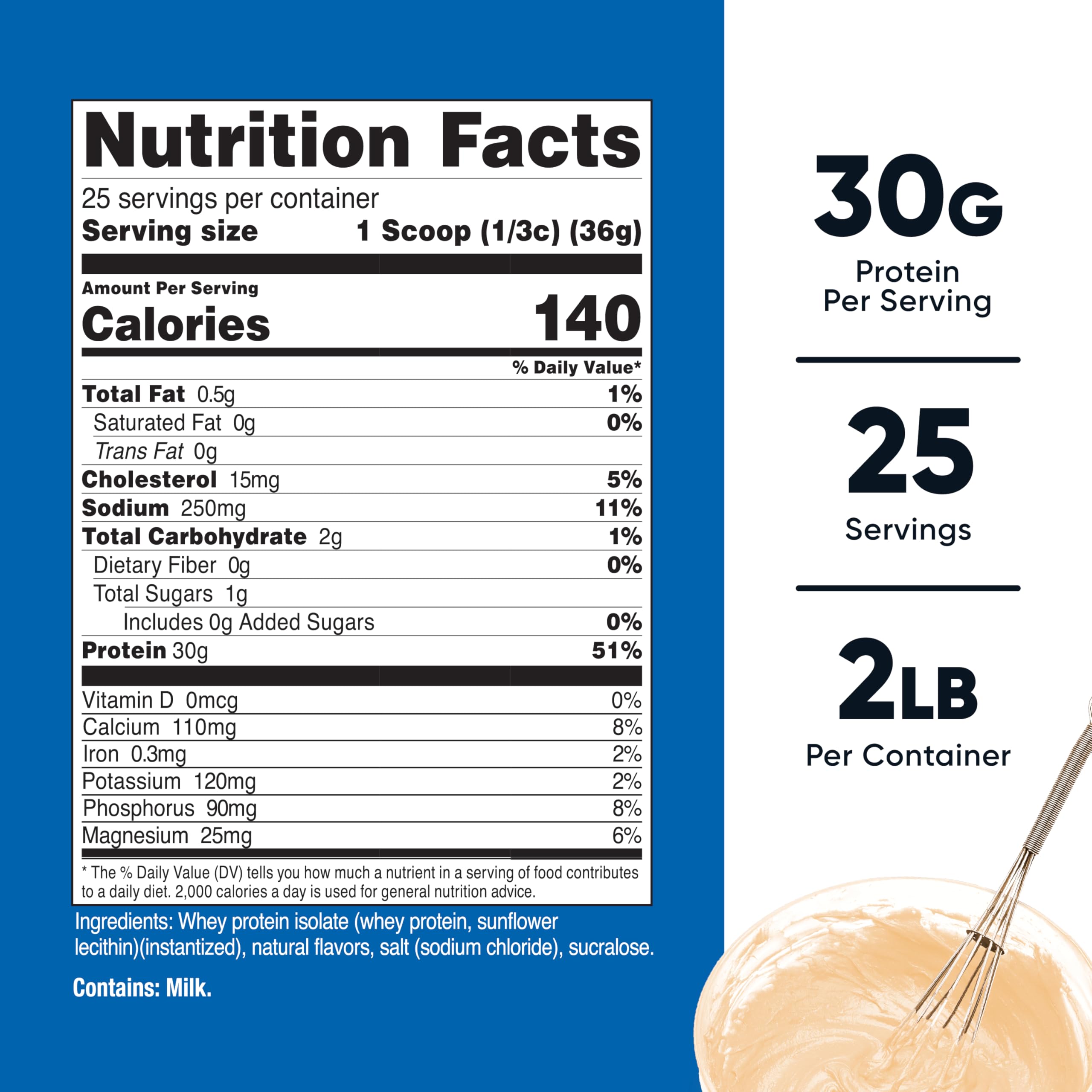 Nutricost Cake Batter Whey Isolate pour showing smooth mix and aroma.