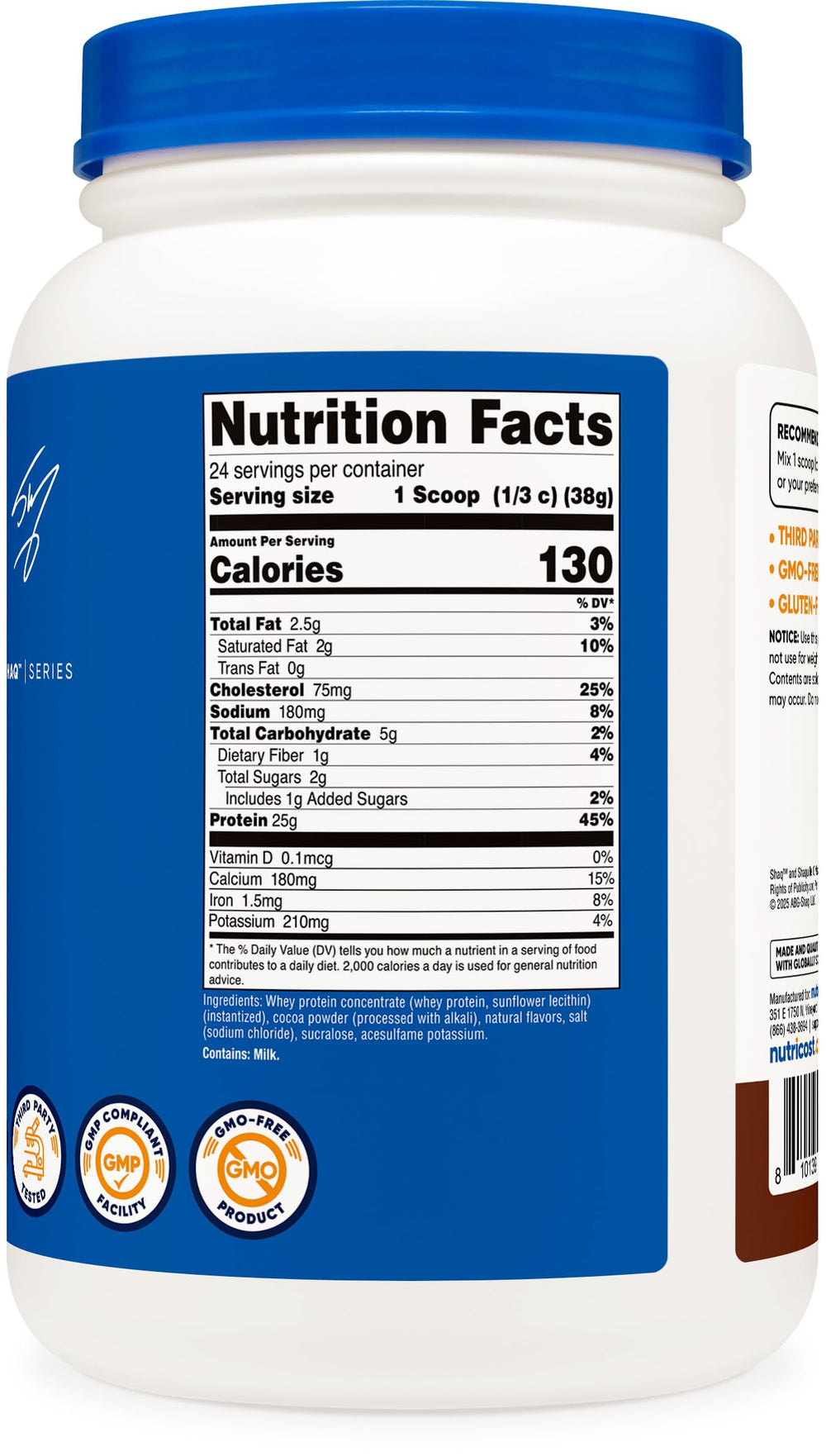 Athlete mixes Nutricost protein after a workout for sustained energy.