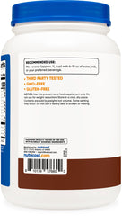 Nutricost whey protein hydrolysate chocolate serving scoop helps measure a 25 g portion.