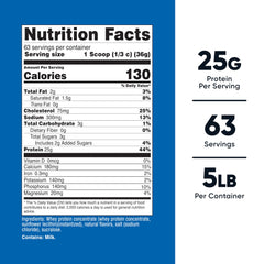 Nutricost vanilla whey protein scoop for quick post-workout shakes.