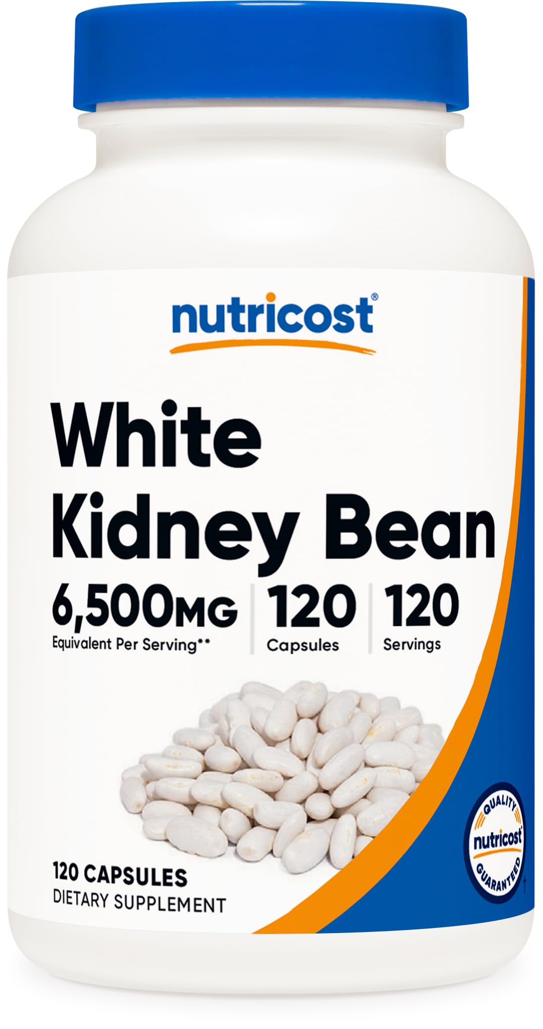 Nutricost White Kidney Bean extract capsule for carb-conscious meals