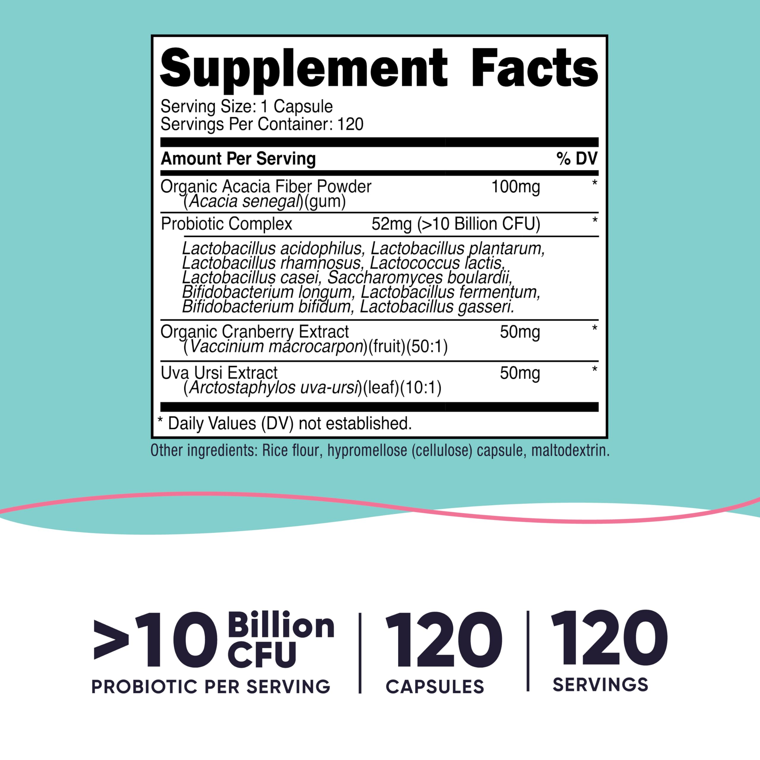 Nutricost Women Probiotic capsules in a 120-count bottle for convenient daily use