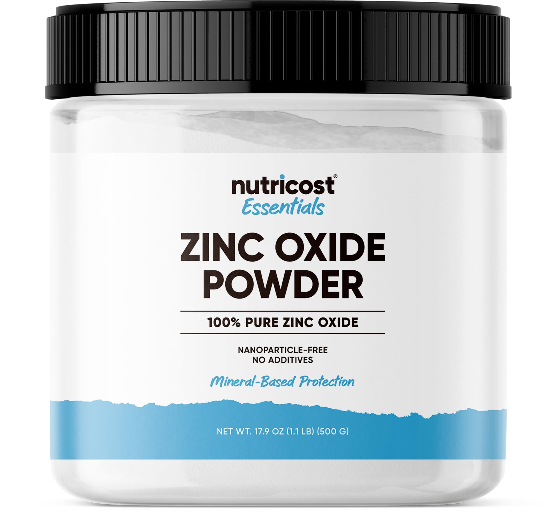Nutricost zinc oxide powder 500g container for pure versatile DIY projects