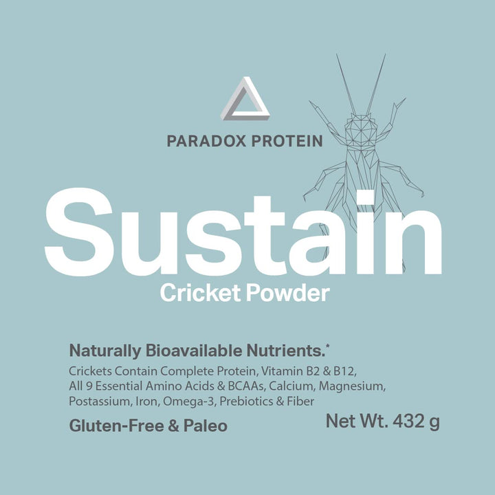 NutriCricket Paradox Protein smoothie idea image highlights easy blend into shakes.