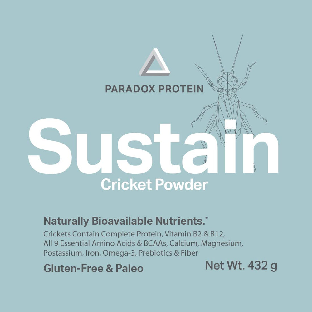 NutriCricket Paradox Protein smoothie idea image highlights easy blend into shakes.