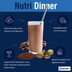 NutriDinner collagen ingredient scene highlights glycine-rich sleep support.