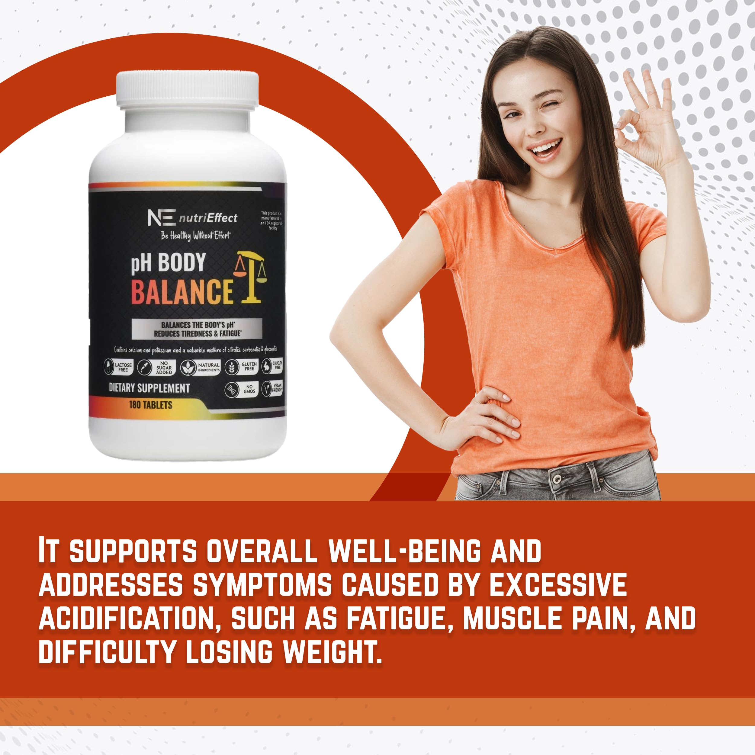 nutriEffect pH Balance tablets – convenient daily dose for steady energy.