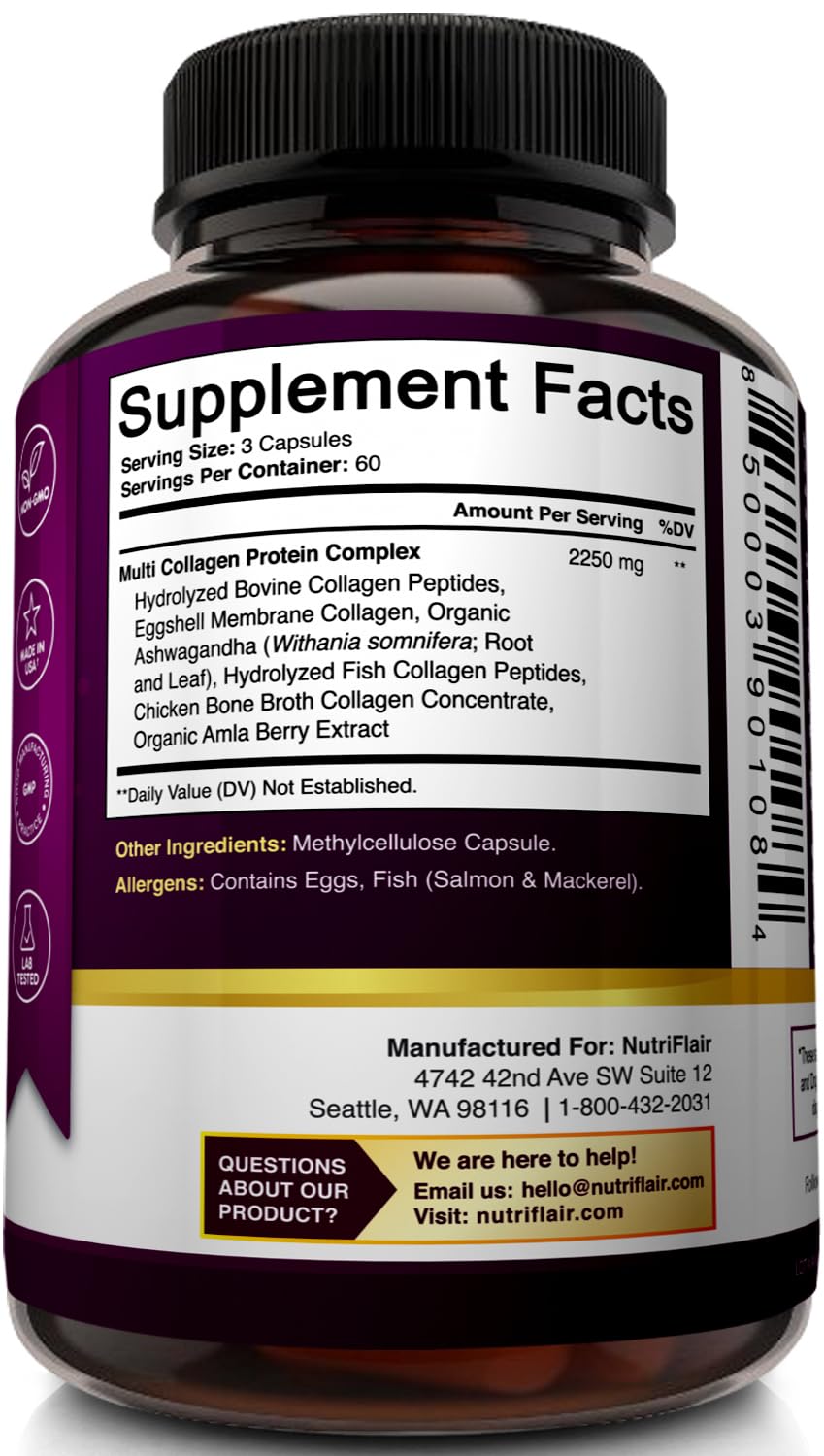 NutriFlair glow-ready hair, skin, and nails with premium collagen blend.