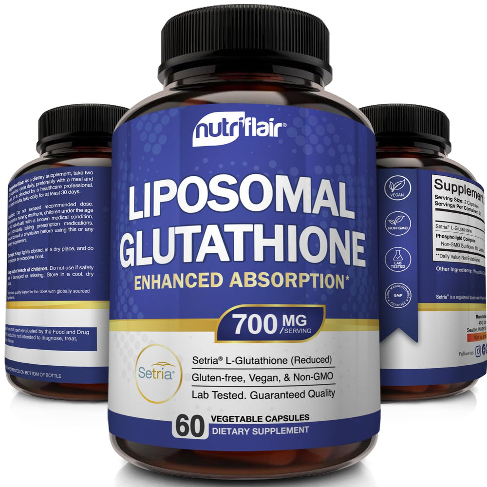 NutriFlair liposomal delivery promoting higher absorption in formulation.