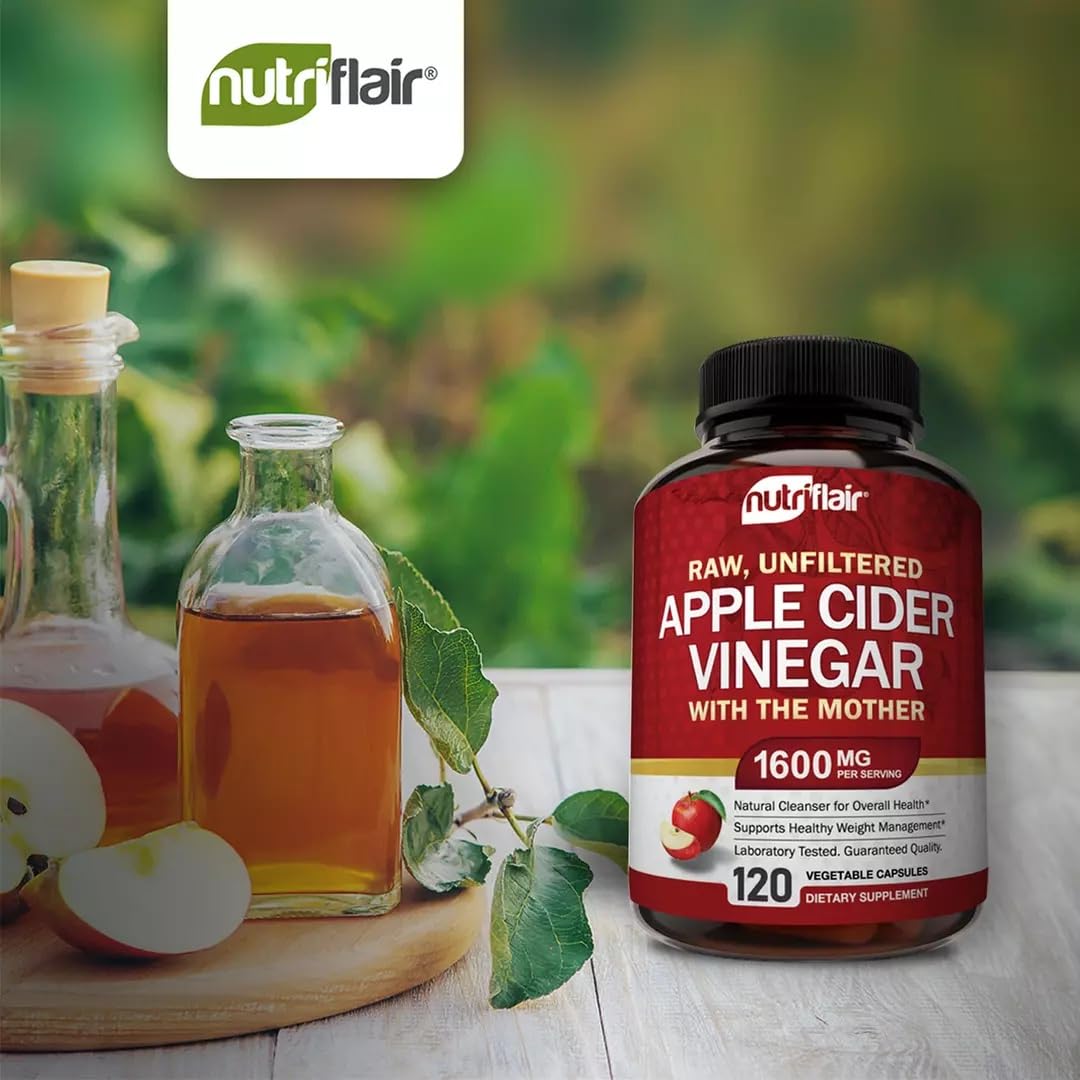 NutriFlair ACV capsules as part of a diet plan.