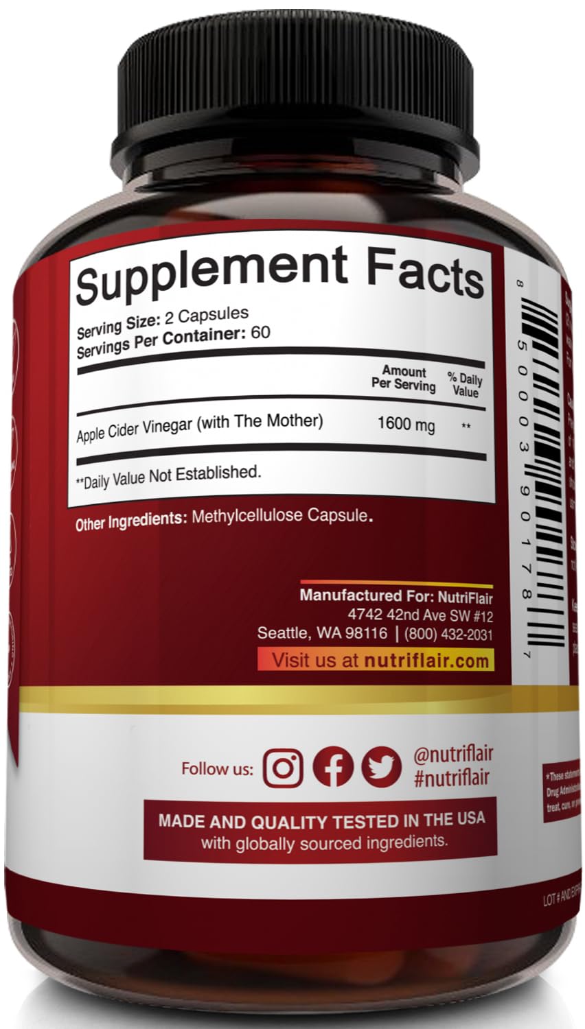 NutriFlair ACV capsules energy and wellness vibe.