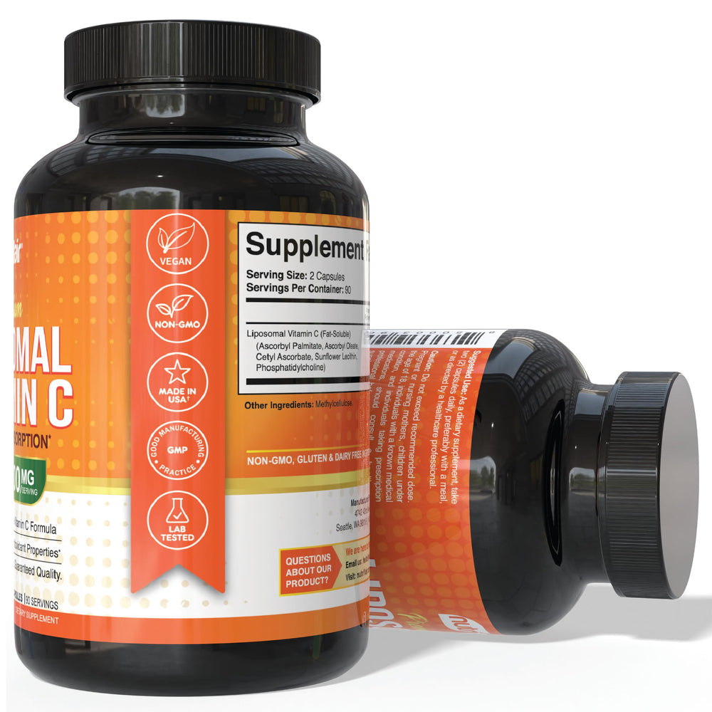 NutriFlair bottle on kitchen counter signals 90-day supply.