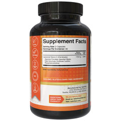 NutriFlair Liposomal Vitamin C capsules close-up shows easy-to-swallow form.