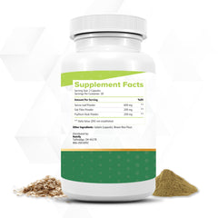NutriFlush capsules close-up showcasing vegan GMO-free gut health support