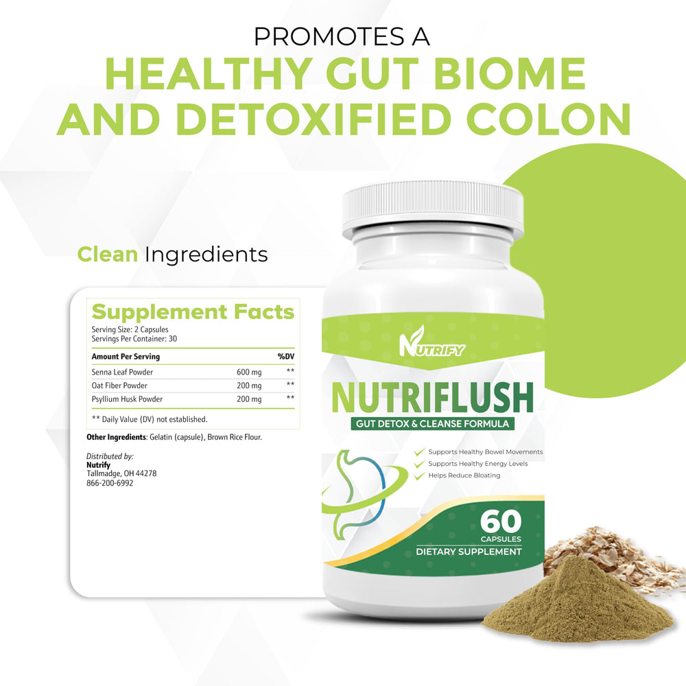 NutriFlush packaging box displayed for easy daily wellness routines