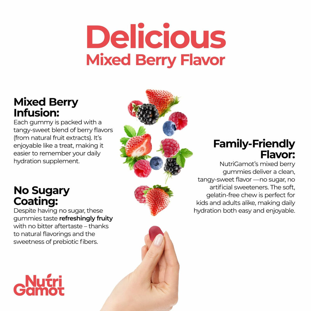 NutriGamot post-workout hydration gummies support faster recovery.