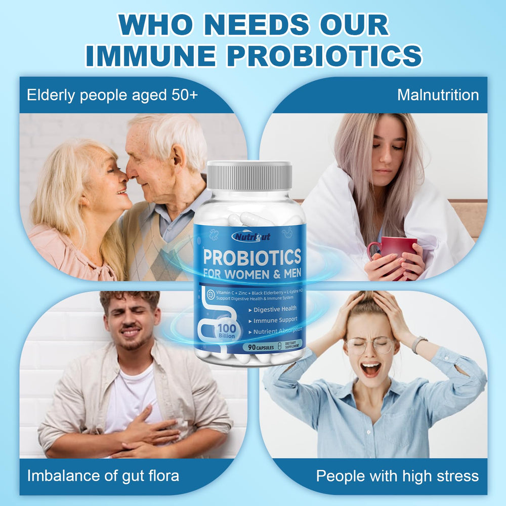 NutriGut Probiotics enteric capsules protect cultures through stomach
