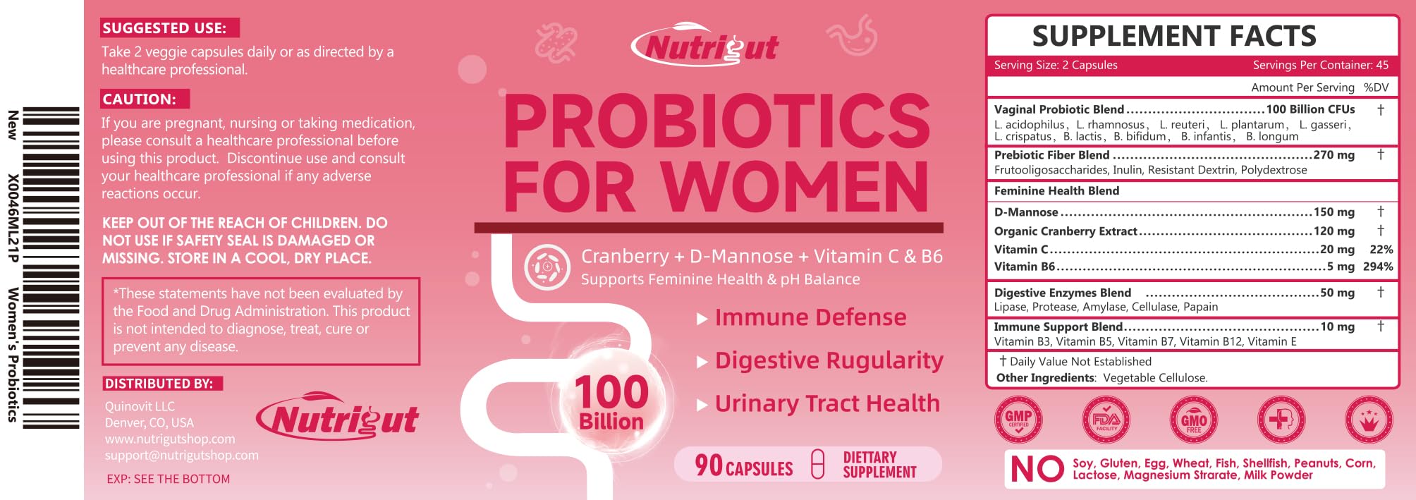 NutriGut Utilisation Quotidienne – gélules faciles à prendre pour une routine simple.