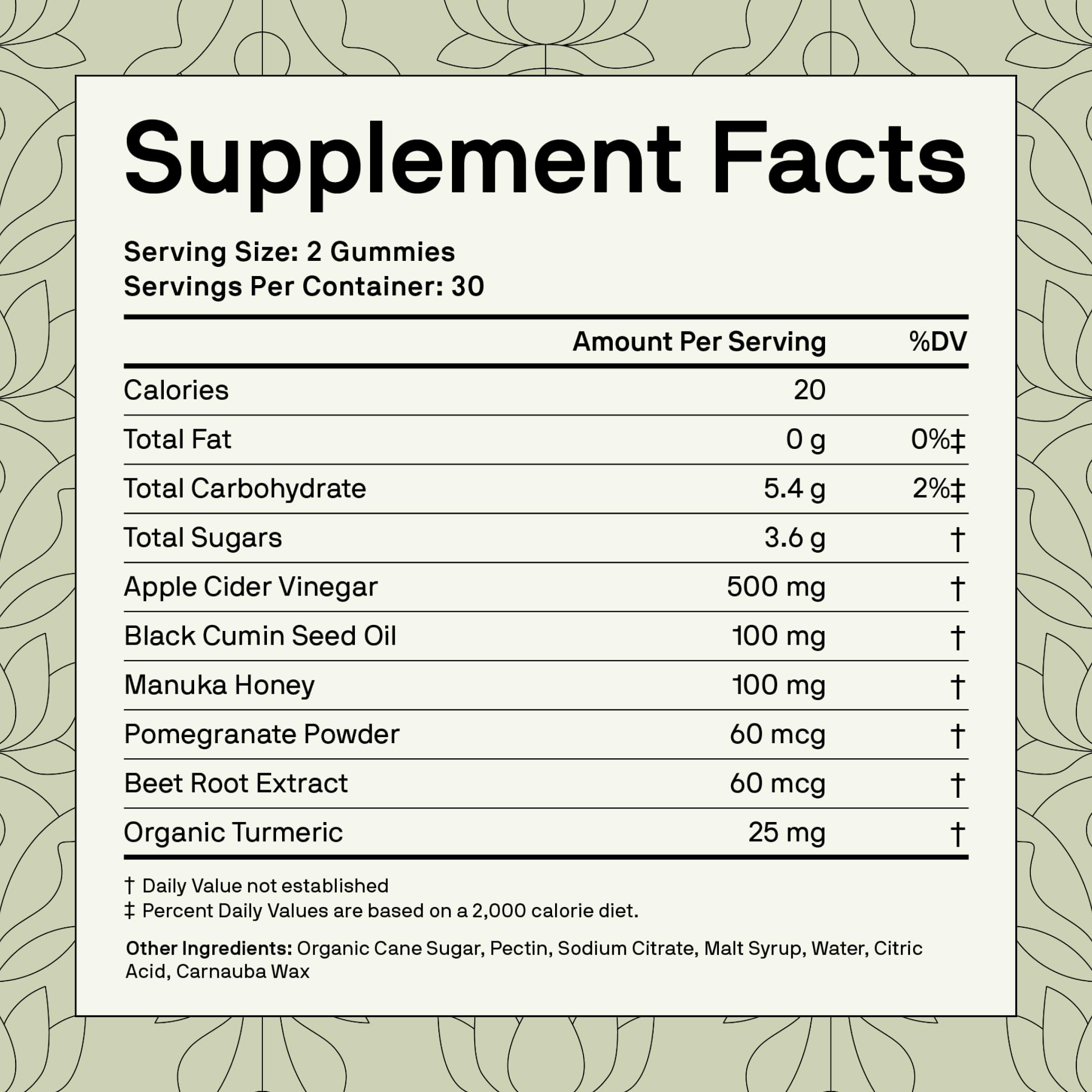 Nutriissa black cumin seed oil gummy closeup for plant-based wellness on the go.