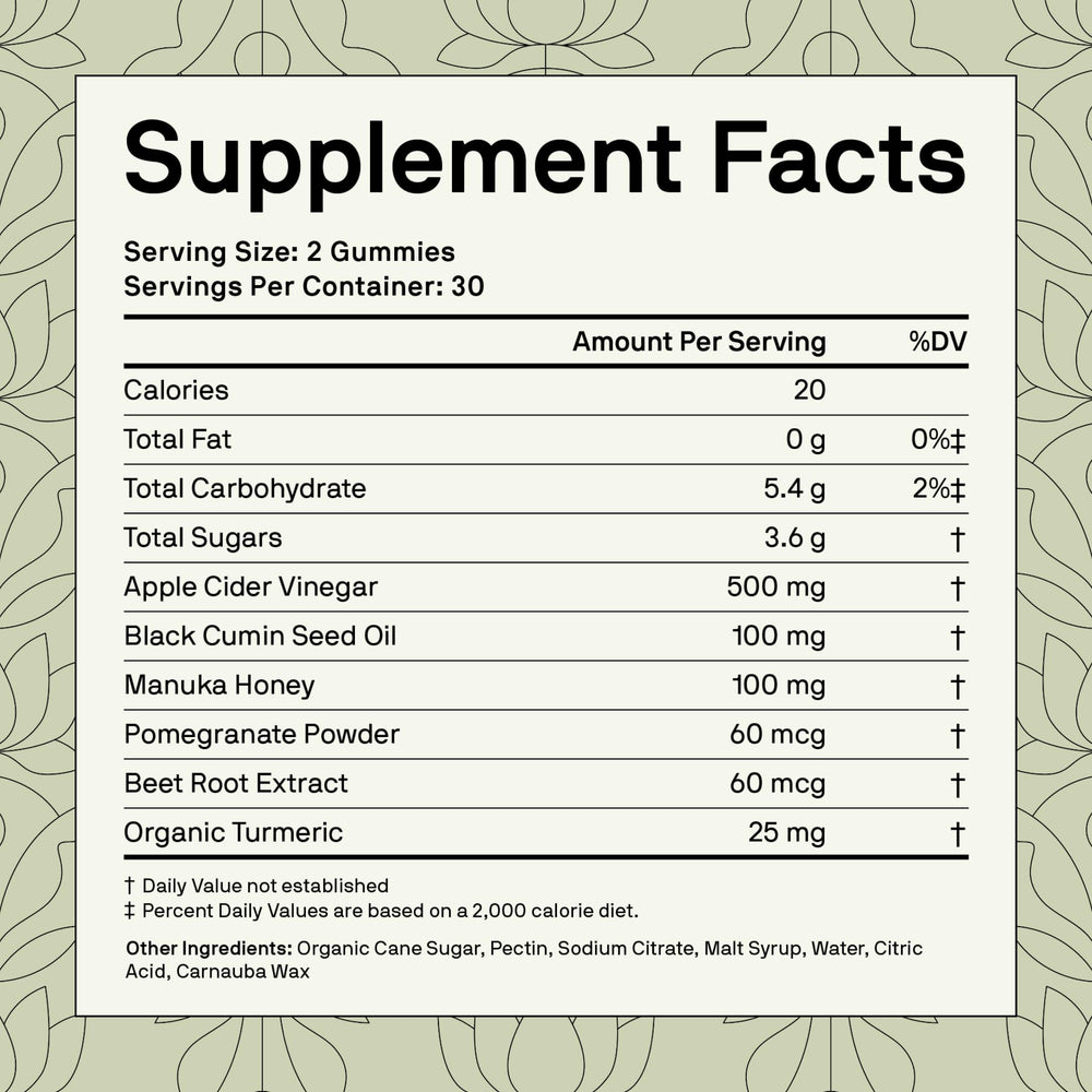 Nutriissa black cumin seed oil gummy closeup for plant-based wellness on the go.