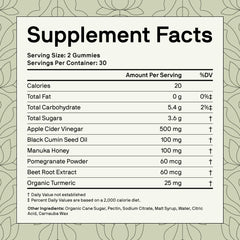 Nutriissa black cumin seed oil gummy closeup for plant-based wellness on the go.