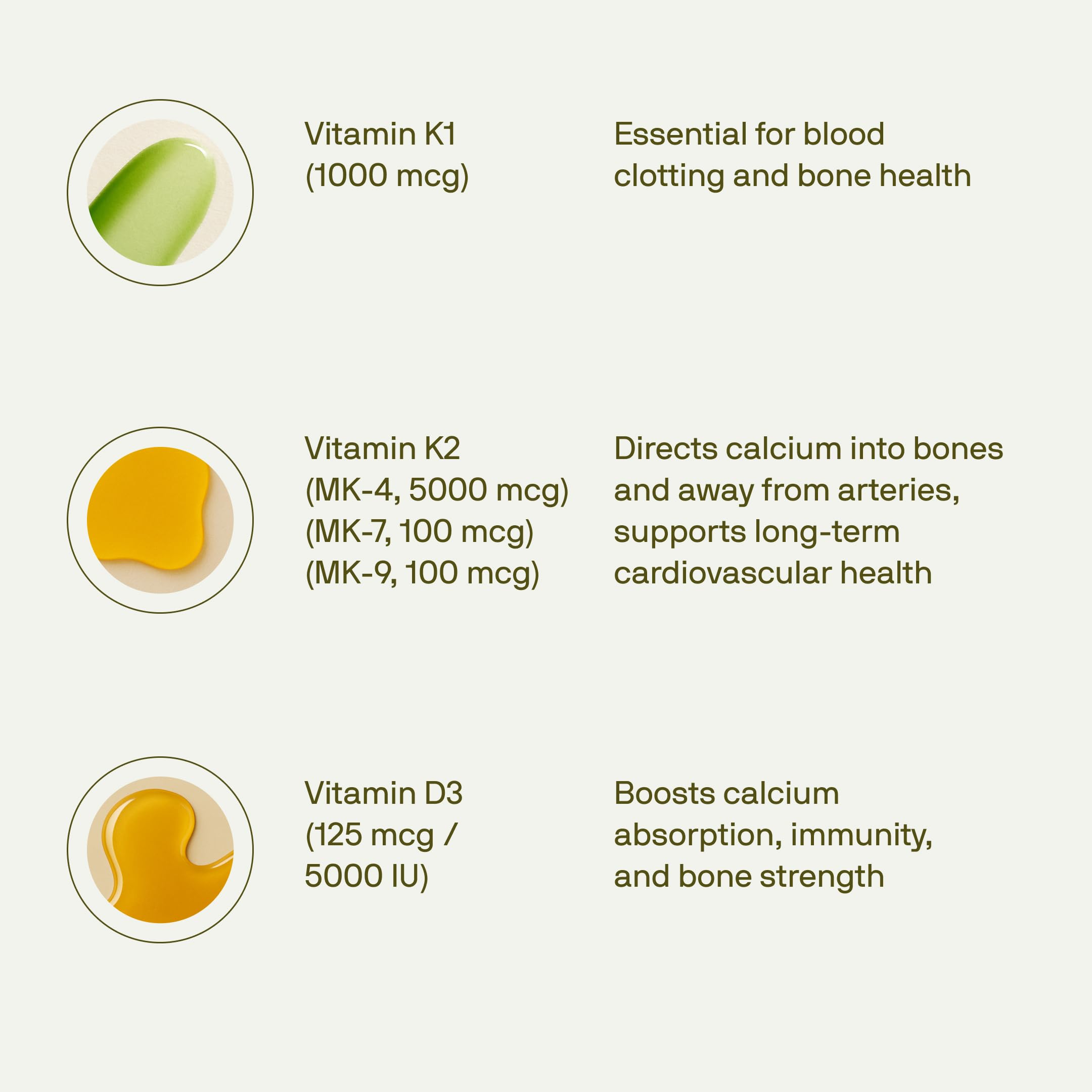Nutriissa vitamin D3 K2 MK capsules demonstrating K variant blend and D3 support.