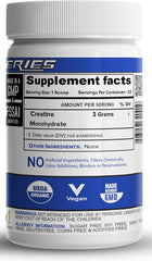 NutriJa Pure Creatine powder close-up highlighting the micronized texture for absorption.