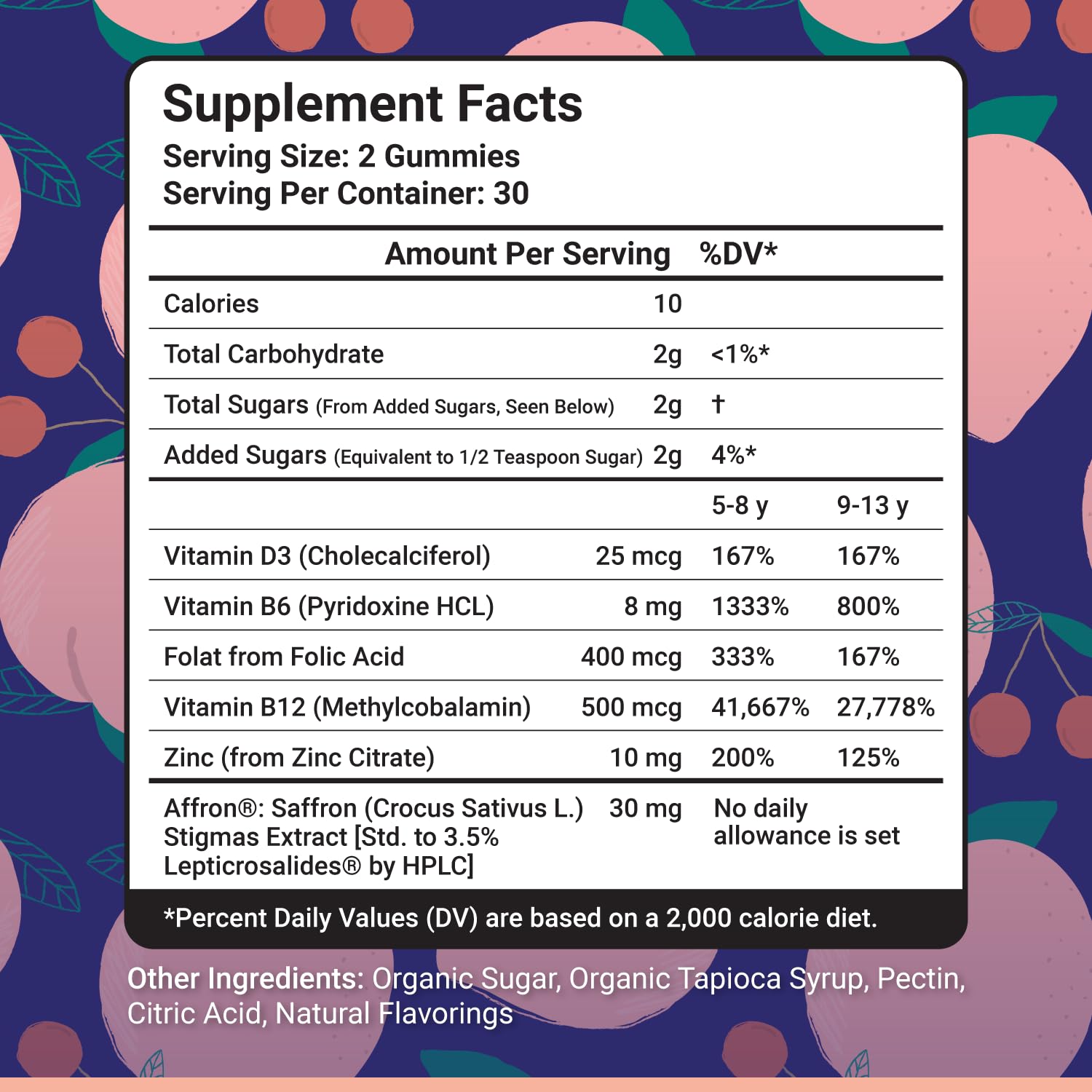NutriMagic kids gummies with D3 B6 B12 zinc for daily vitality.
