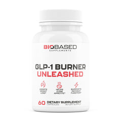Nutrimend IQ GLP-1 Burner bottle with 60 capsules for daily weight management.
