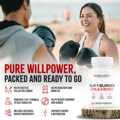 Nutrimend IQ GLP-1 Burner serving size image indicating consistent daily dosing.