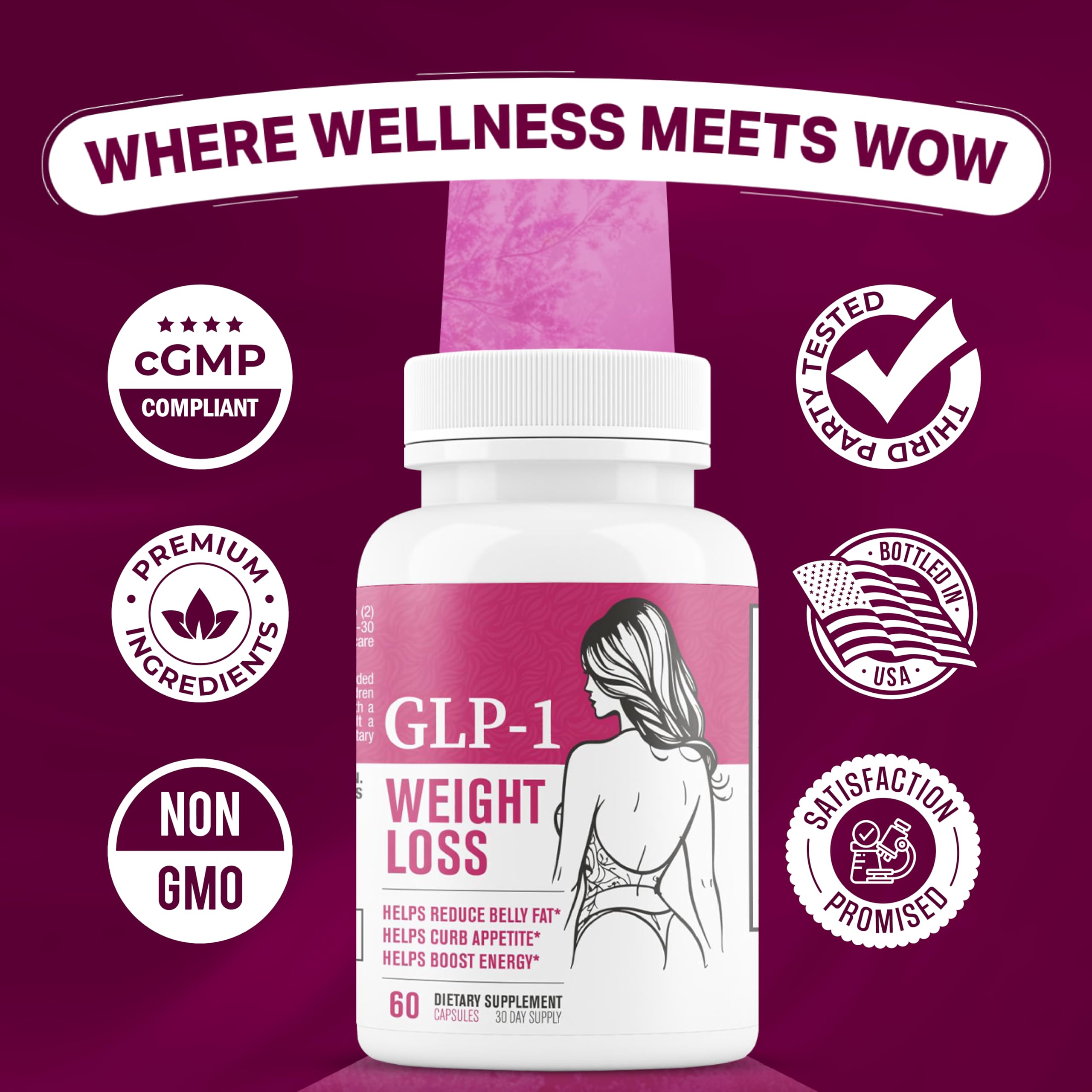 NutriMend IQ GLP-1 capsules aid cravings control in daily life.