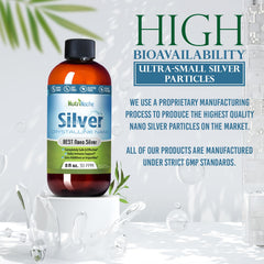 NutriNoche crystalline silver particles close-up highlighting tiny, highly bioavailable particles.