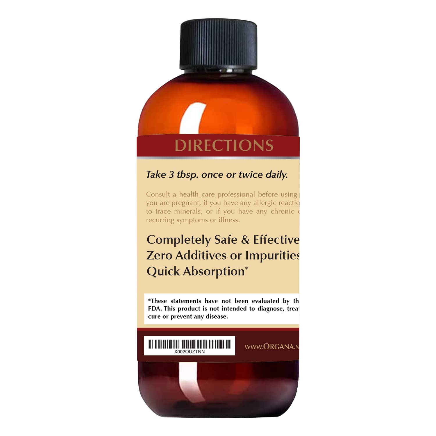 NutriNoche Organa liquid calcium dropper dispensing precise dose.