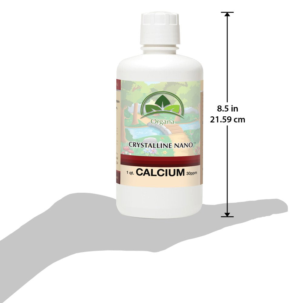 Liquid calcium in a glass hints at smooth texture and effortless mixing.