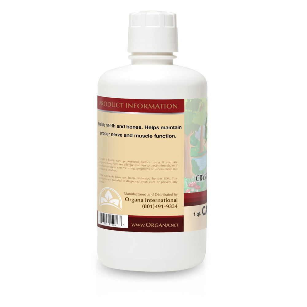 Organa Pure Crystalline Liquid Calcium pour demonstrates easy dosing for daily use.
