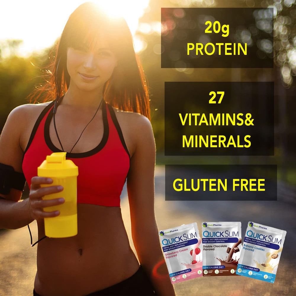 NUTRIPHARMA Quick Slim 27 vitamins and minerals information on box