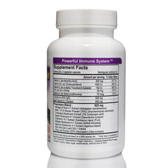 Nutripia Powermuno elderberry capsules close-up promoting seasonal wellness.