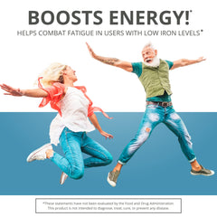 NutritiPure carbonyl iron tablets close-up shows smooth, easy-to-swallow coating