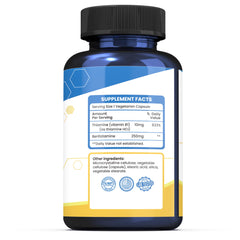 Nutriselect B1 250MG label highlighting vegan, gluten-free, non-GMO features