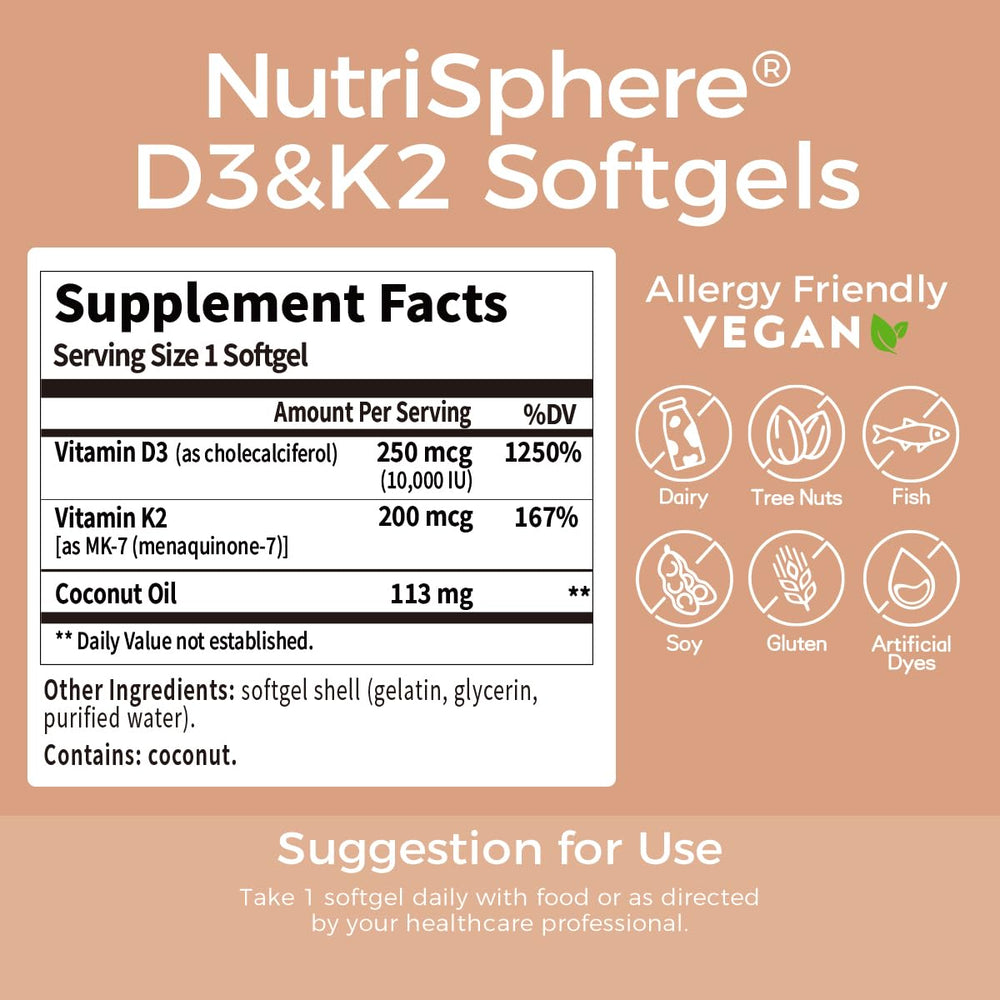NutriSphere coconut oil-enhanced formula suggests improved absorption for fat-soluble vitamins