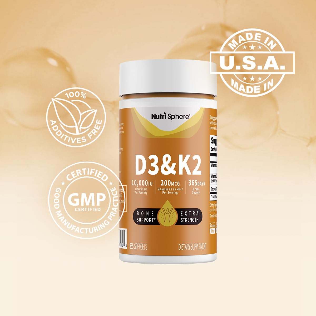 NutriSphere vegan D3-K2 softgels attract plant-based supplement seekers