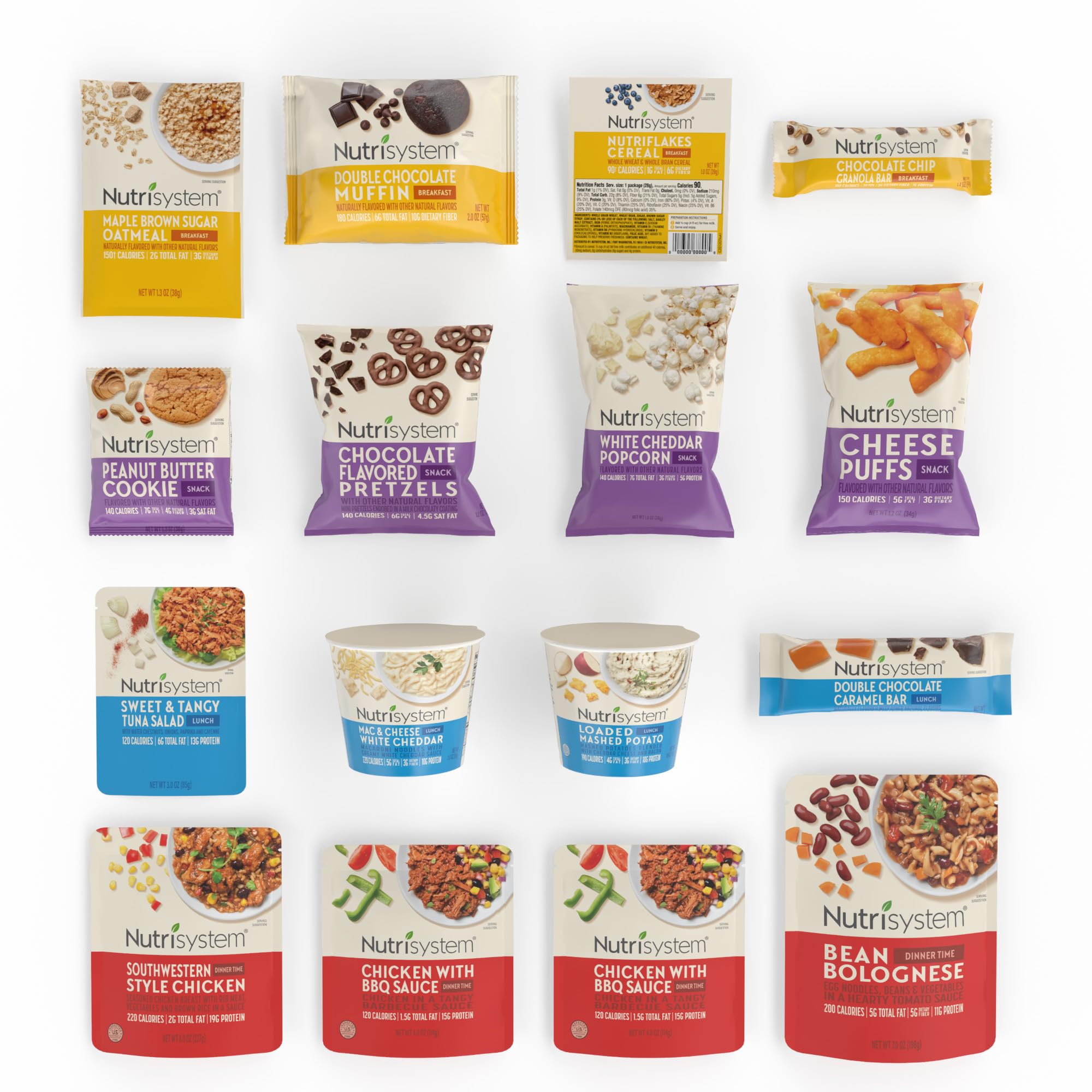 Nutrisystem 4-Day Reboot lunch and dinner pack highlights balanced meals and protein-powered options.