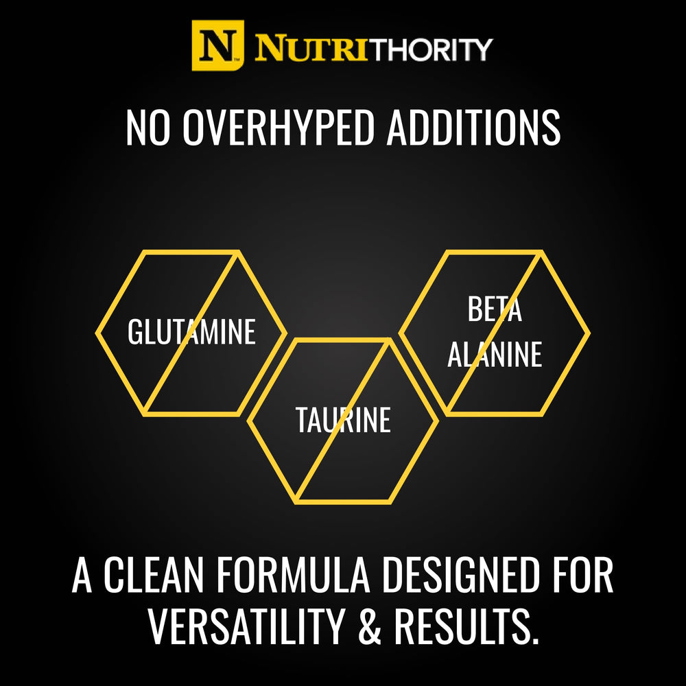 Nutrithority BCAA Hawaiian Tango flavor on display.