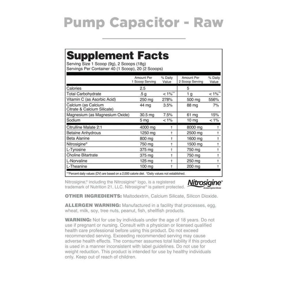 Nutrithority Pump Capacitor focus-boost captures improved concentration before training sessions.