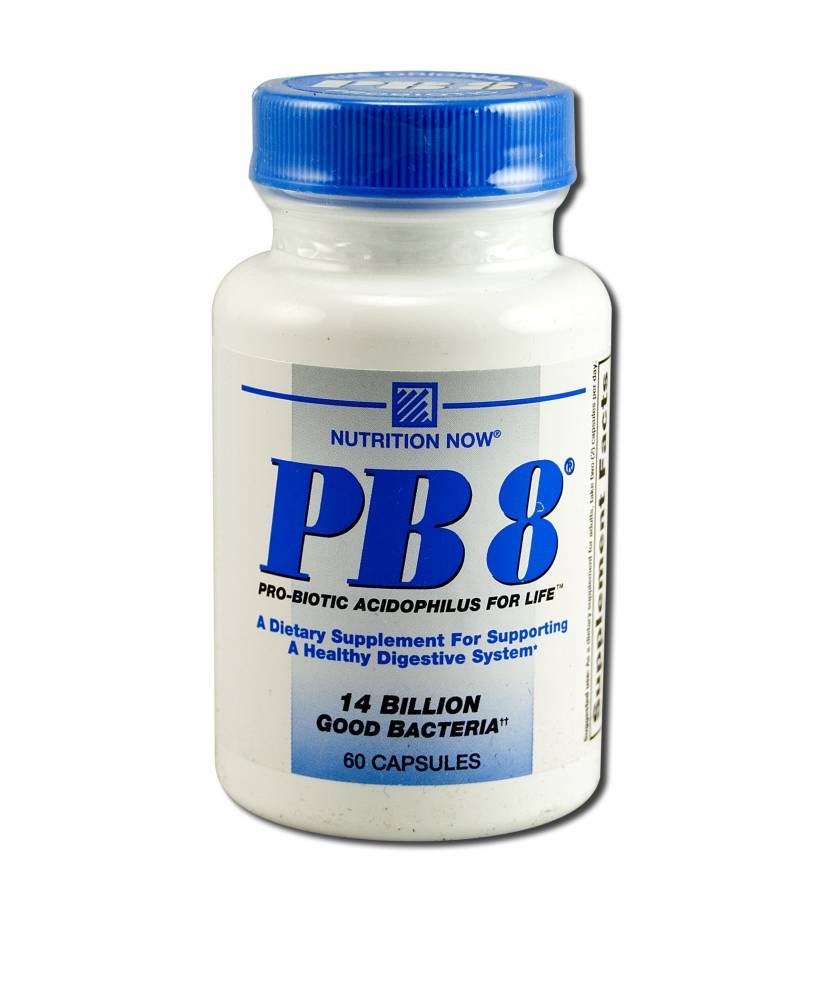 Nutrition Now PB8 Acidophilus capsules support daily digestion and immune health