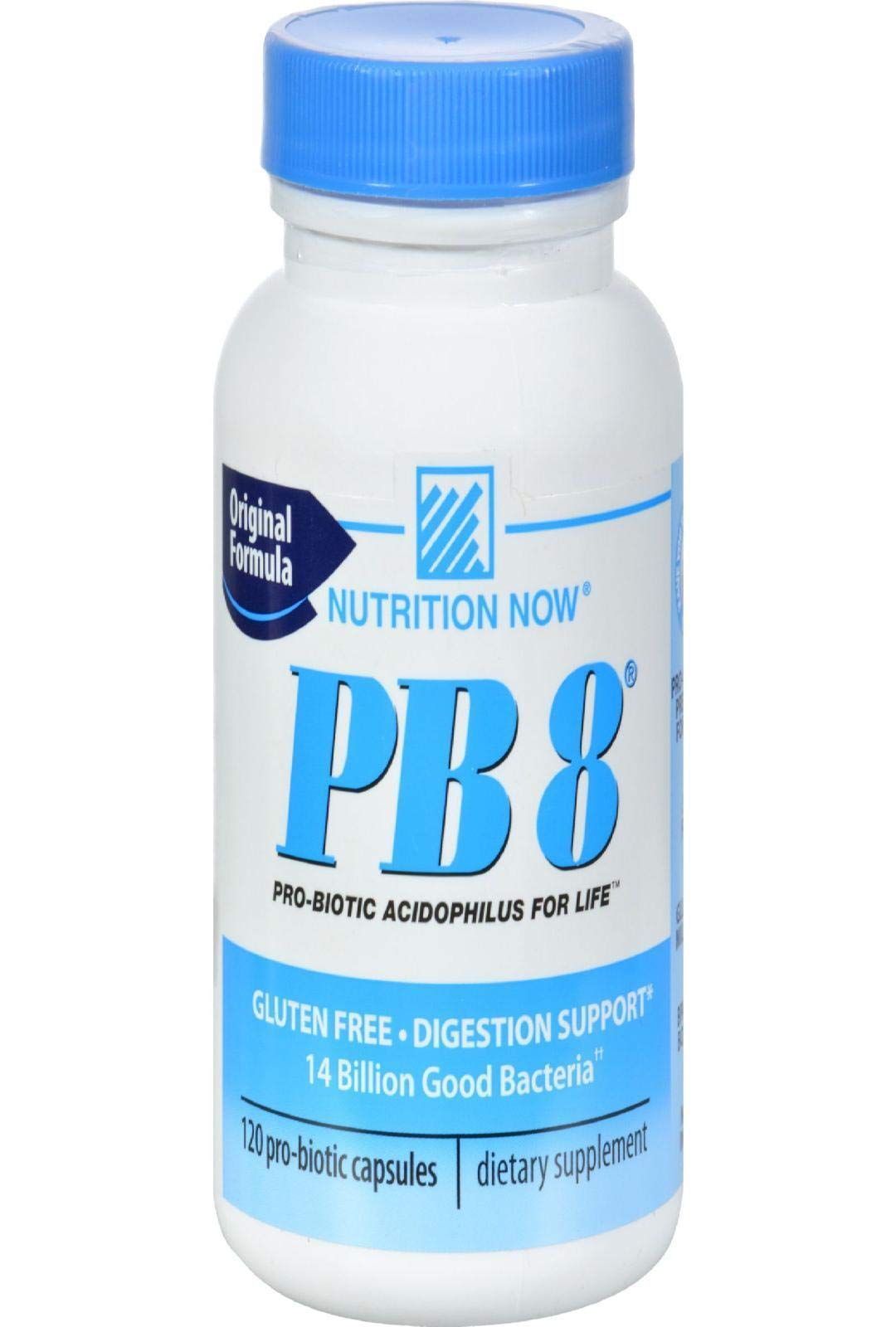 Nutrition Now Pb8 Acidophilus bottle with original formula for digestion support