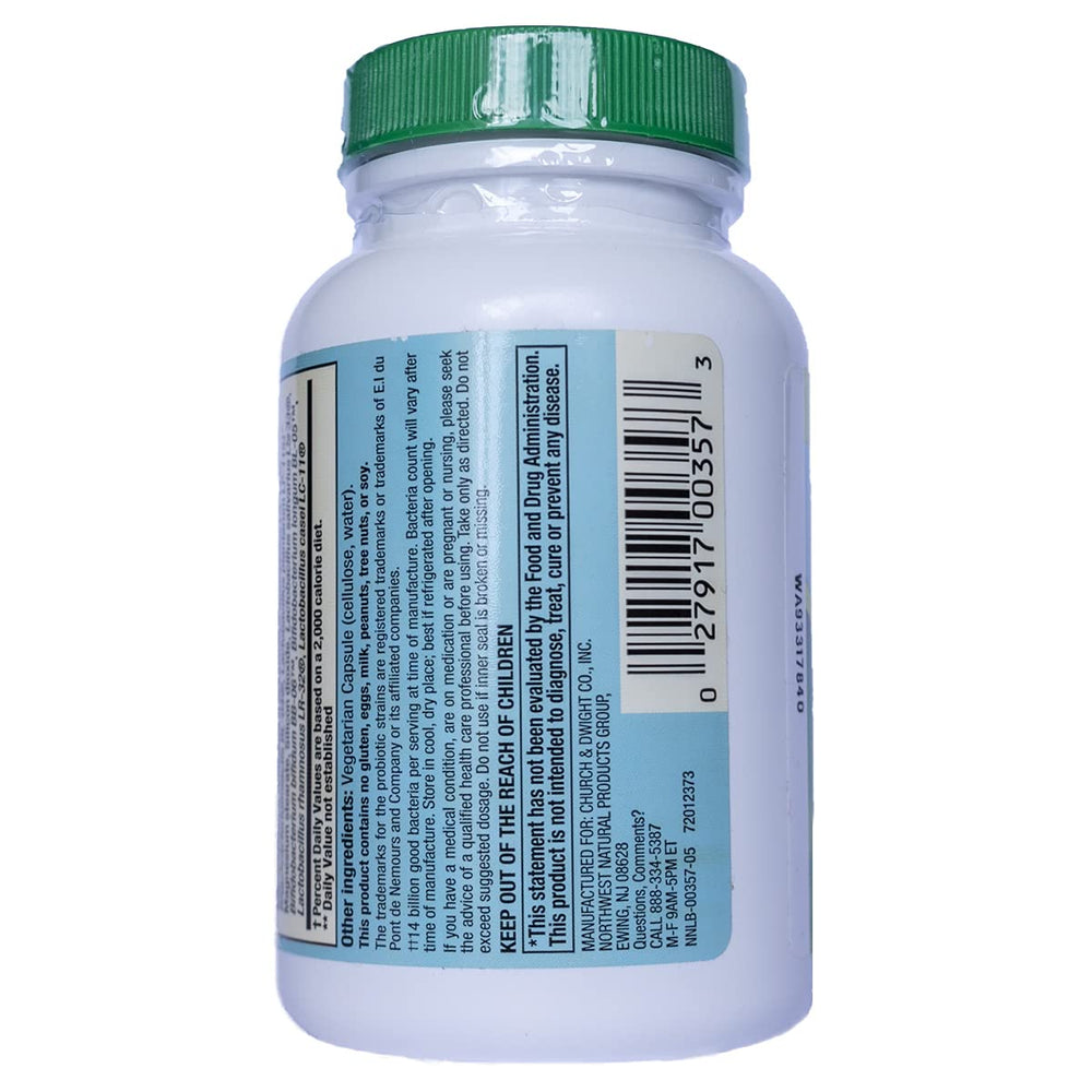 PB8 Acidophilus Veg capsules with inulin blend support gentle gut balance.