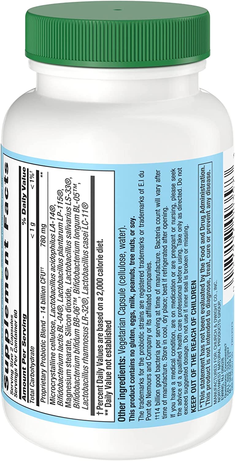 Nutrition Now Pb8 Acidophilus capsules in bottle illustrate convenient daily probiotic intake.
