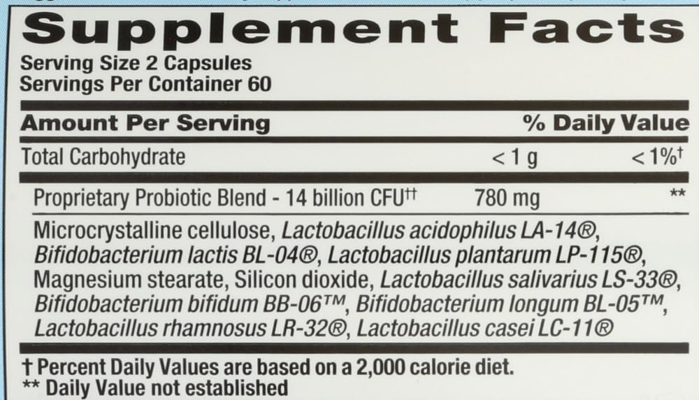 Nutrition Now PB8 probiotic acidophilus packaging shot demonstrates two bottles per pack.